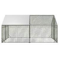 Pawz 400x300x194cm Large Metal Walk-in Chicken Coop Cage
