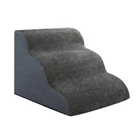 Pawz 3 Steps Pet Stairs Dog Ramp High Density Foam Grey