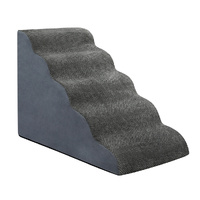 Pawz 5 Steps Pet Stairs Dog Ramp High Density Foam Grey