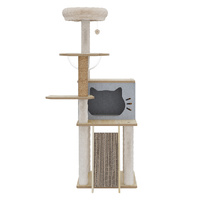 Pawz Cat Tree Tower Scratcher Wood Condo House 120cm