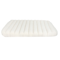 Pawz L Size Orthopedic Dog Bed with Sherpa Plush Removable Cover in White