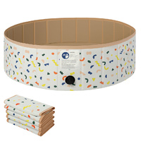 Pawz Dog Swimming Pool Foldable Pet Bath Portable 120cm