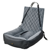 Pawz Pet Car Seat Dog Seat Travel Safety Booster Grey