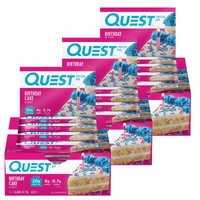 Quest Birthday Cake Protein Bars 12x60g x3
