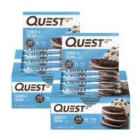 Quest Cookies & Cream Protein Bars 12x60g x2