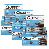 Quest Cookies & Cream Protein Bars 12x60g x3