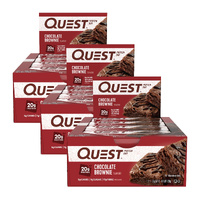 Quest Chocolate Brownie Protein Bars 12x60g x3