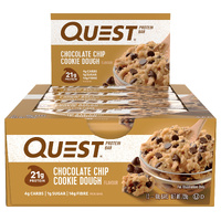 Quest Chocolate Chip Cookie Dough Protein Bars 12x60g