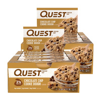 Quest Chocolate Chip Cookie Dough Protein Bars 12x60g x2