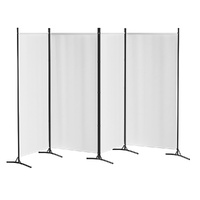 Artiss 4 Panel Room Divider Screen 345x180cm Fabric White