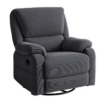 Artiss Rocking Recliner Chair 360 Swivel Massage Heated Reclining Chairs