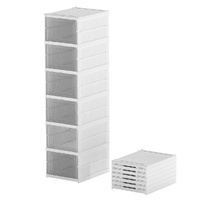 Levede 6 Pcs Shoe Box Home Shoe Shelf Storage Organizer
