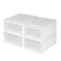 Plastic Storage Drawers Stackable Containers S 4PK Small - Model-9566CC