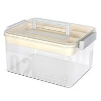 Levede Medical Storage Box Two Layer Medicine Case