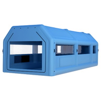 Giantz Inflatable Spray Booth Car Paint Tent 1000X500X350cm 2 Blowers Filter Mobile Garage Workstation