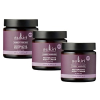Sukin Purely Ageless Restorative Night Cream 120ml x3