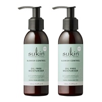 Sukin Blemish Oil Free Moisturiser 125ml x2
