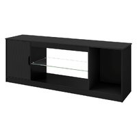 Levede TV Stand Storage with LED 140cm Black