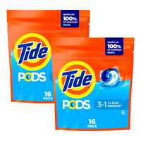 Tide 3 in 1 Clean Breeze x 32 Laundry Pods