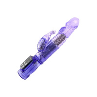 Rabbit Vibrator Multi Speed Rotating Purple - Model-76F58D