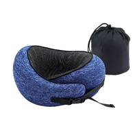 Wanderlite Travel Pillows for Airplanes Ergonomic Memory Foam Neck Pillow, Breathable & Washable Cover, Travel Bag Included, Airplane Pillow for Airpl