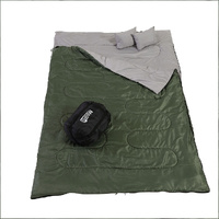 Sleeping Bag Double Bags Outdoor Army Green - Model-D7FE8A