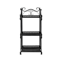 Plant Stand 3 Tiers Outdoor Indoor Black - Model-B3906D