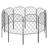 Mountview 10 Pcs Garden Fence Border Rustproof Metal