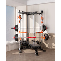 SmartFit C3 Max multi functional trainer smith machine with 130kgs pin loaded weights Machine with attachment