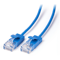 Ultra Slim Cat6 Network Cable Blue 1M