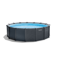Intex Intex Graphite Grey Panel Pool 4.78 x 1.24M 26384
