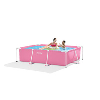 Intex Pink Rectangular Frame Pool 28266