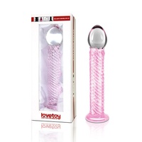 Glass Romance 7 Blue 7.5In - Pink