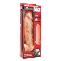 Size Matters Realistic Flesh Penis Enhancer And Ball Stretcher