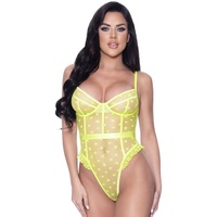 Exposed Lingerie High Leg Star Teddy