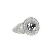 Pillow Talk Fancy Luxurious Glass Anal Plug W Clear Gem