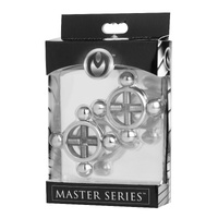 Master Series Rings Fire Stainless Steel Nipple Press Set