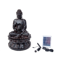 Samland BUDDHA SOLAR WATER FOUNTAIN WITH LED LIGHT