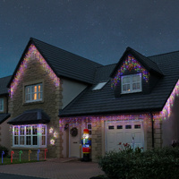 Samland 36M 1200 Led Icicle Light for Christmas Decoration in Multi Colour