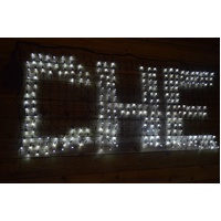 Samland 448 LED Programmable Scrolling Text Message Net Light 2m x 80cm in White