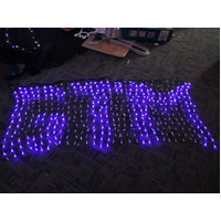 Samland 448 LED Programmable Scrolling Text Message Net Light 2m x 80cm in Blue