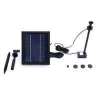 Samland 9V 250LPH Solar Pump with Battery Backup Panel for Small Pond Fountain Feature
