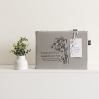 500 Thread Count Charcoal Bamboo Cotton Super King Combo Set by Park Avenue