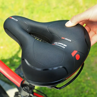 Wide, cushioned, and shock-absorbing bike saddle with memory foam and waterproof design – ensures ultimate comfort and support for every ride, whether