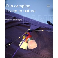 Two random color (green - yellow - white - red) outdoor camping lights, convenient for hiking, multi-scenario water bottle lights, ambient lights, sus