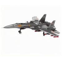 Christmas gift J-15 Carrier-Based Fighter Jet Building Blocks Set, 272 Pieces Military Aircraft Model Kit for Kids Aged 6+ & Enthusiasts（J15 carrier a