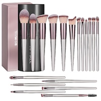 Champagne Gold Makeup Brush Set (18-Piece): Professional, Cruelty-Free for Foundation, Blush & Eyeshadow, Ideal for Aussies