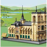 Notre-Dame Cathedral of Paris Mini Building Blocks Model – Iconic Gothic Landmark for Home Display, Educational Play & Gift-Giving (Beige) | Other Arc