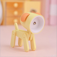 Bendable Animal Night Light 3-Pack – Mini LED Desk Lamp with Warm White Glow | Choose Your Color | Posable Joints for Kids, Students, Bedside & Gifts（