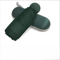 Mini Travel Umbrella – Compact Sun & Rain Protection for Women, Kids | UV-Blocking Pocket Umbrella with Case | Lightweight Foldable Umbrella（dark gree